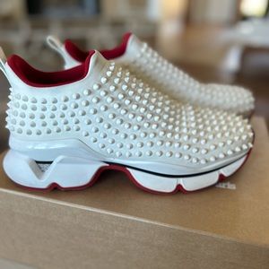 Christian Louboutin Spike Sock- Gently Used